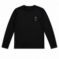 Eight Long Sleeve Tee is a premium black long-sleeve T-shirt