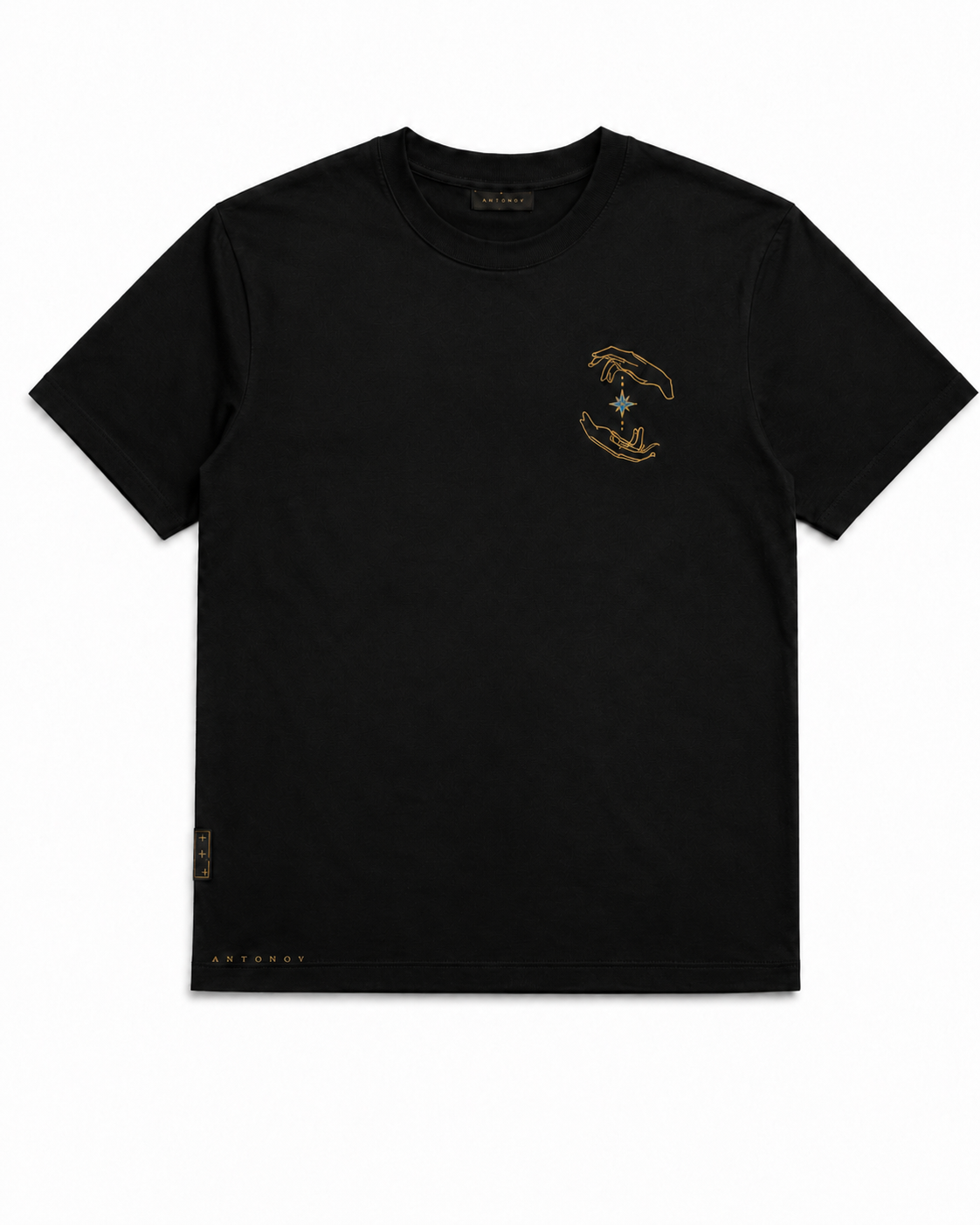 ANTONOV Hands of Luck Tee — Black