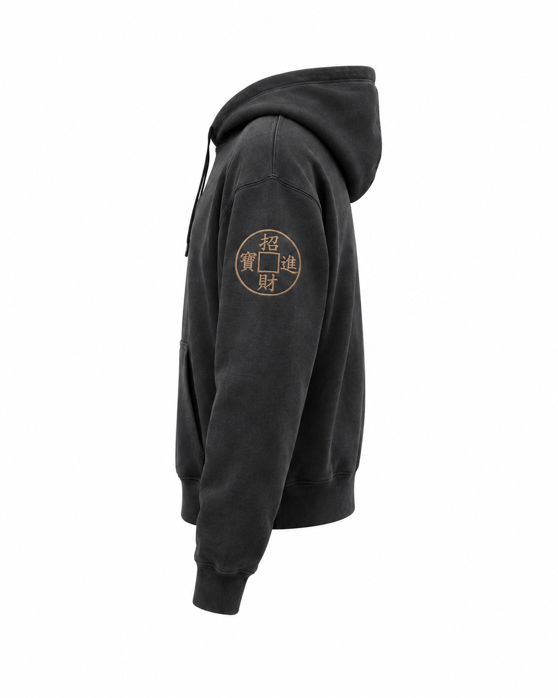 MAX LUCK Lucky Coin Hoodie — Black
