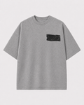 MAX LUCK Tape Tee — Grey