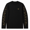 Eight Long Sleeve Tee is a premium black long-sleeve T-shirt