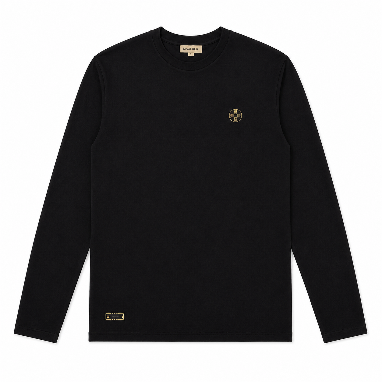MAXLUCK Lucky Coin Long Sleeve Shirt – Black