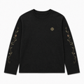 Clover Long Sleeve Tee is a premium black long-sleeve T-shirt