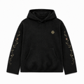 MAX LUCK Botanical Luck Hoodie — Washed Black